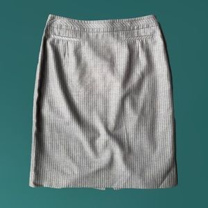 NWT Esprit Grey Skirt With Vertical Pinstripes 8